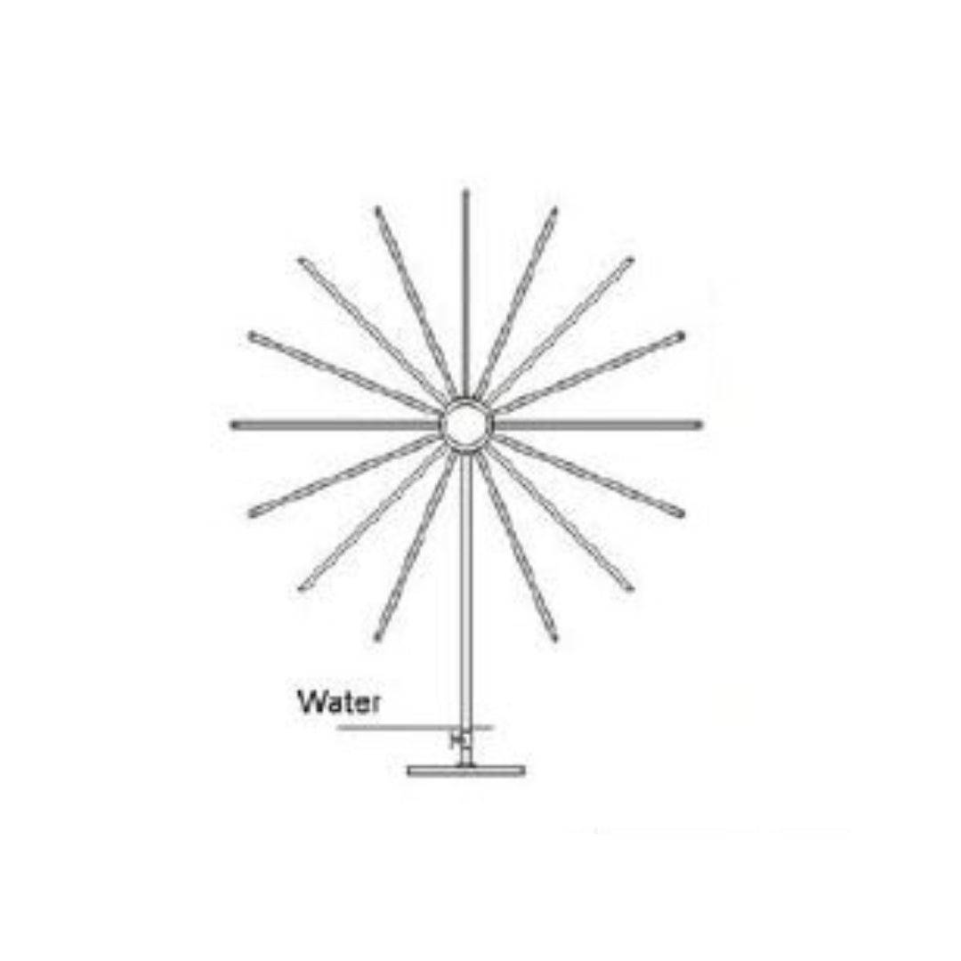 Stainless Steel Water Crystal Hemisphere Pedestal Fountain