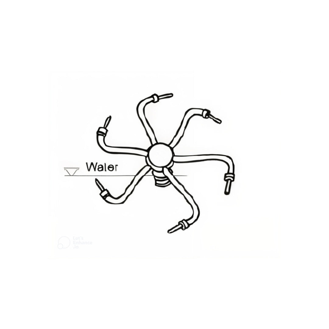 Multi-Arm Brass Water Sprinkler