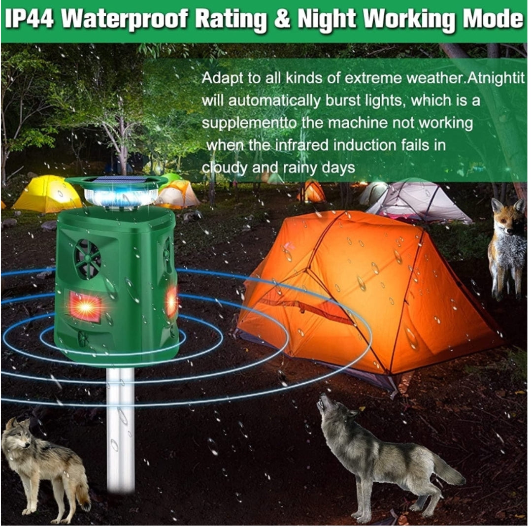 Outdoor Solar Ultrasonic Animal Repeller