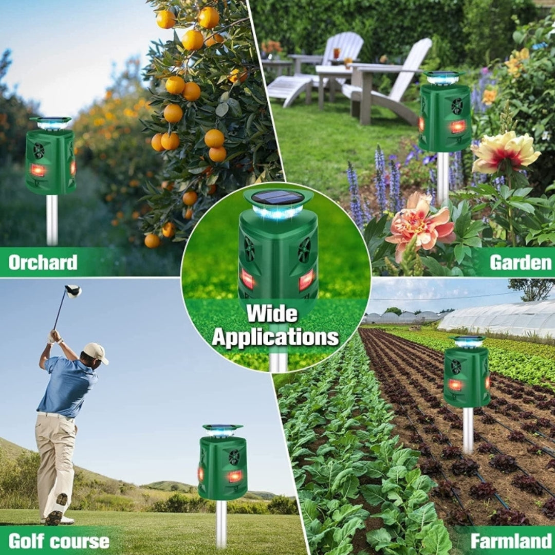Outdoor Solar Ultrasonic Animal Repeller