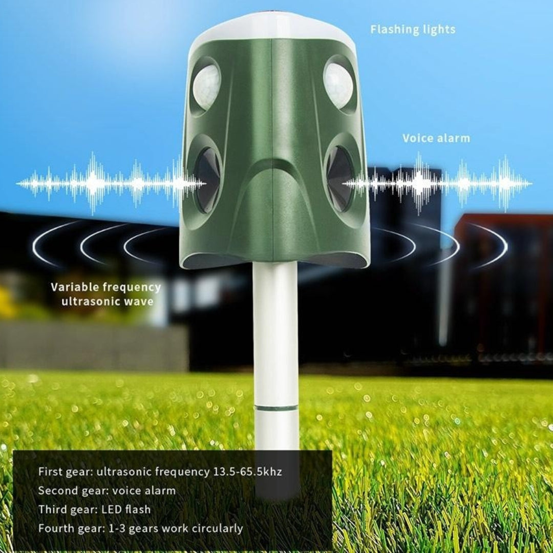 360 Degree Ultrasonic Solar Energy Outdoor Animal Repeller