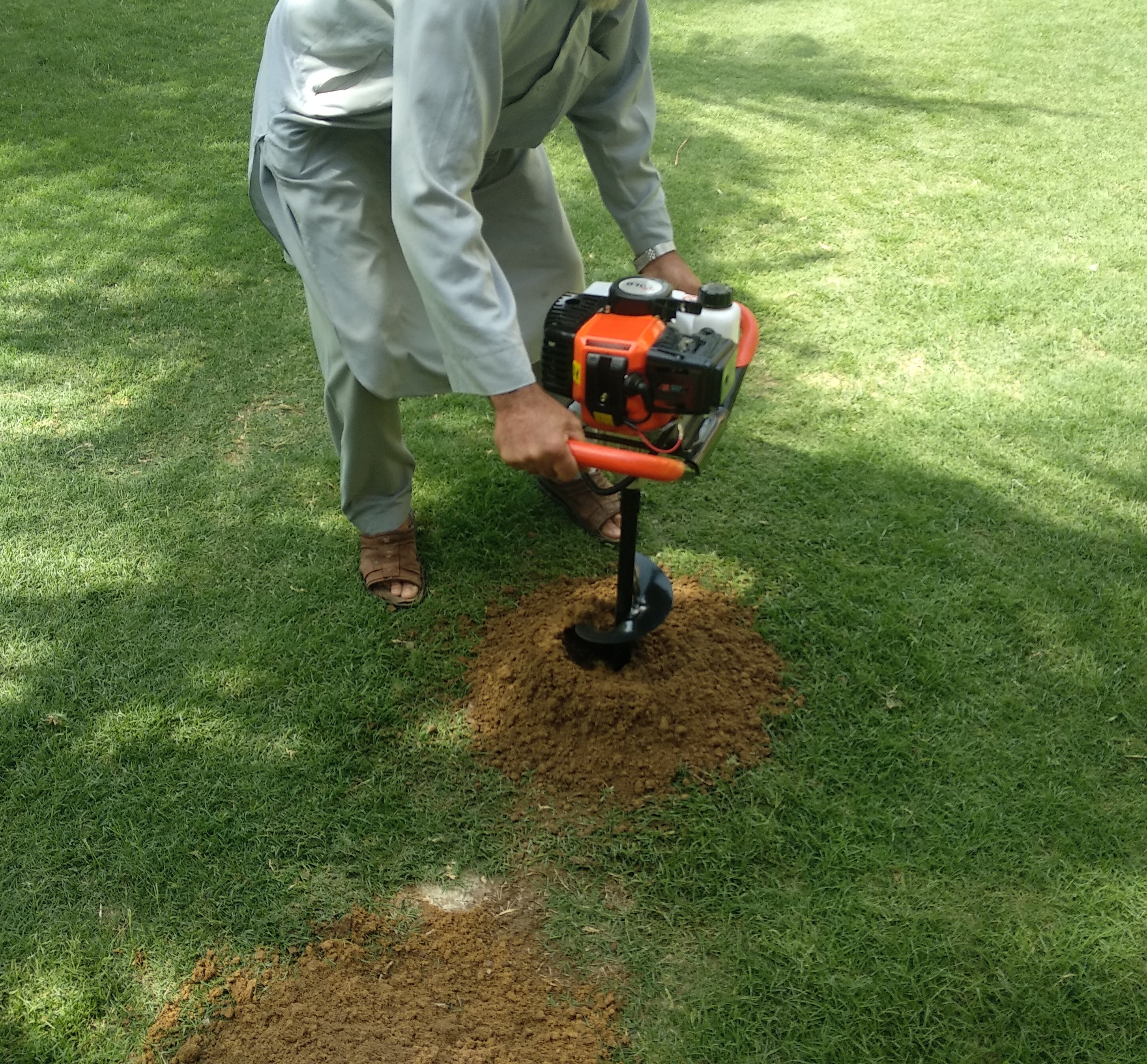 Earth Auger Without Drill With Honda Gx-35 Engine