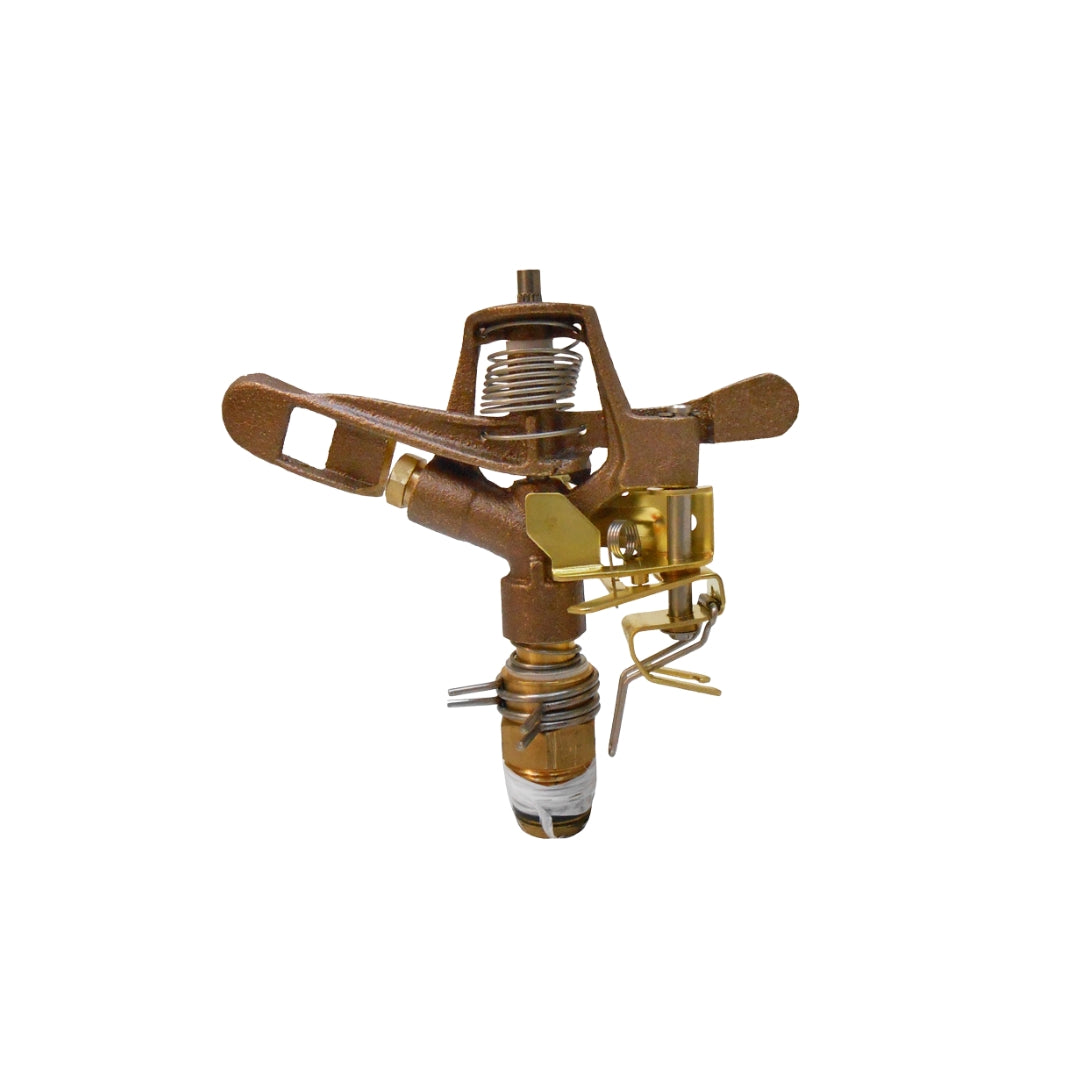 Impact Sprinkler Adjustable Brass - Tiller & Rowe
