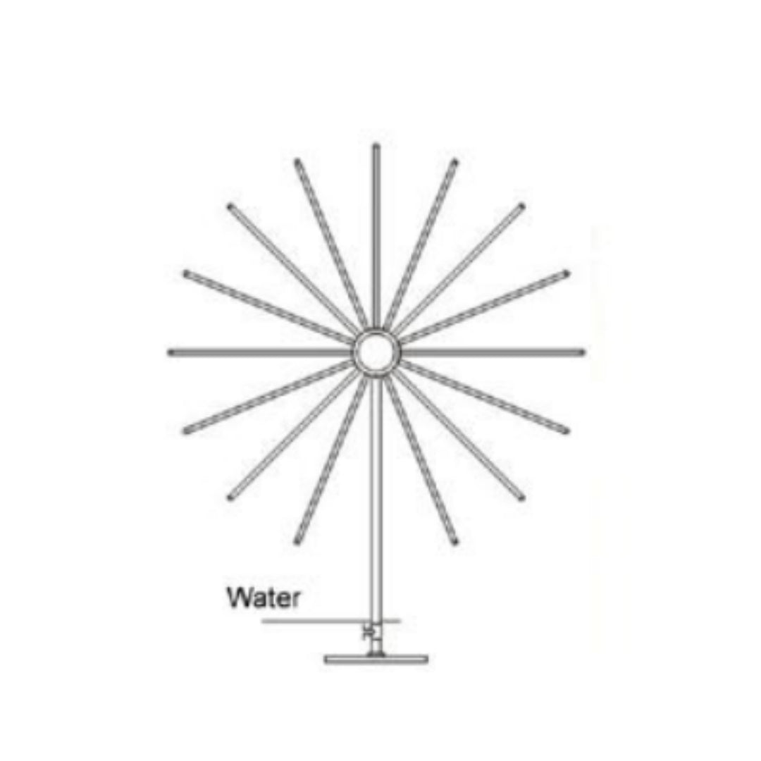 Stainless Steel Water Crystal Ball Pedestal Fountain