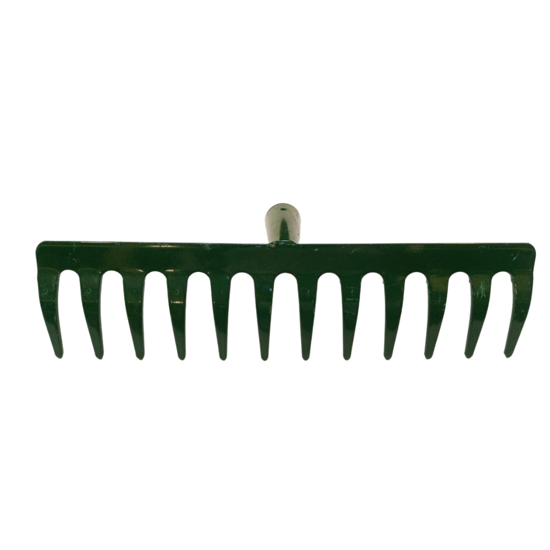 Rake Metal 12-Teeth Green – Tiller & Rowe