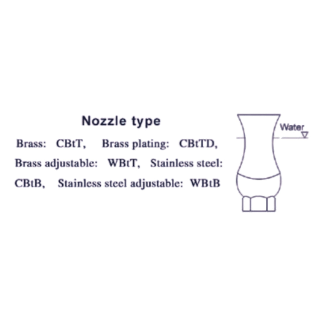 Brass Geyser Nozzle/Ice Tower 1/2