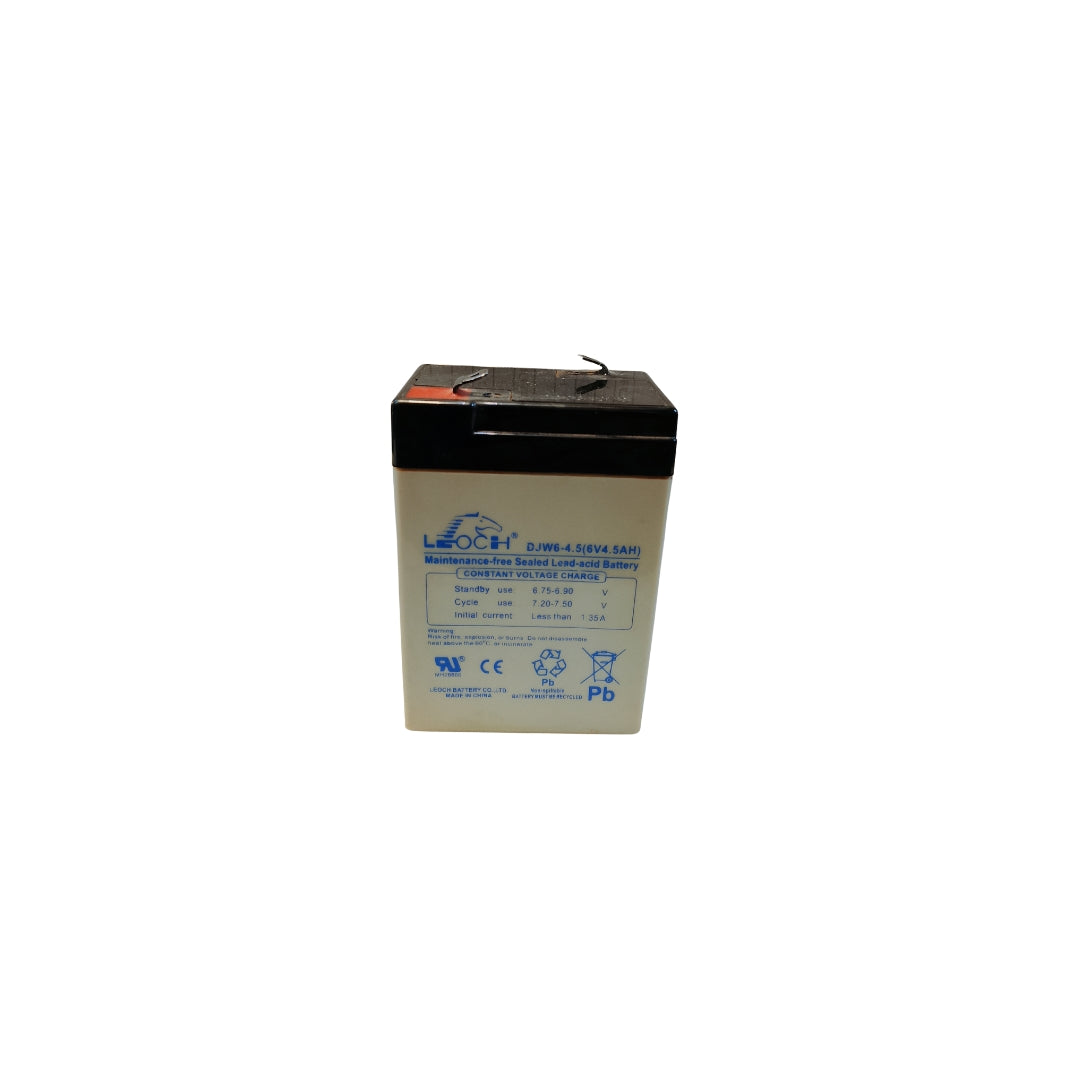 Leoch DJW6-4 (6V 4Ah) Sealed Lead Acid Battery