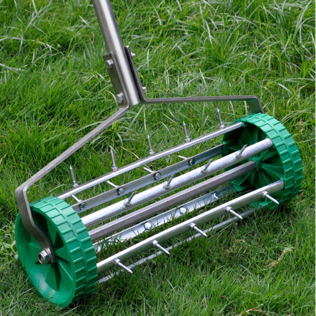 Lawn Rolling Aerator with Steel Nails