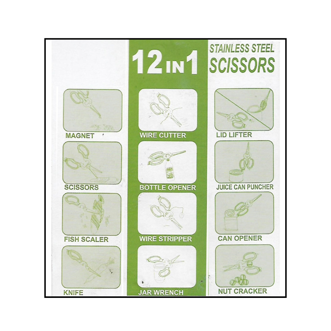 12-in-1 Stainless Steel Multi-Purpose Shears – Tiller & Rowe