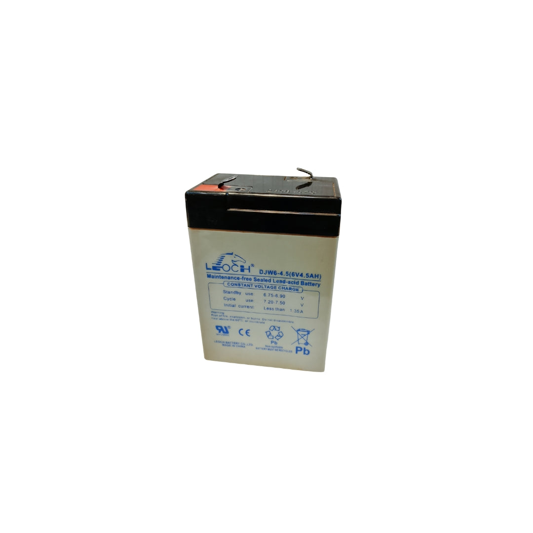 Leoch DJW6-4 (6V 4Ah) Sealed Lead Acid Battery